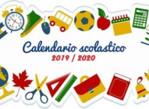 Calendario scolastico a.s. 2019 - 2020